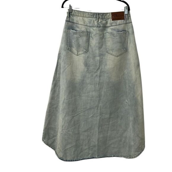 One Teaspoon Distressed Blue Denim Skirt(Size 26) - Picture 4 of 10